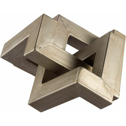 Link Sculpture Decorative Object by Mercana in natural. Made from unique in a modern style.