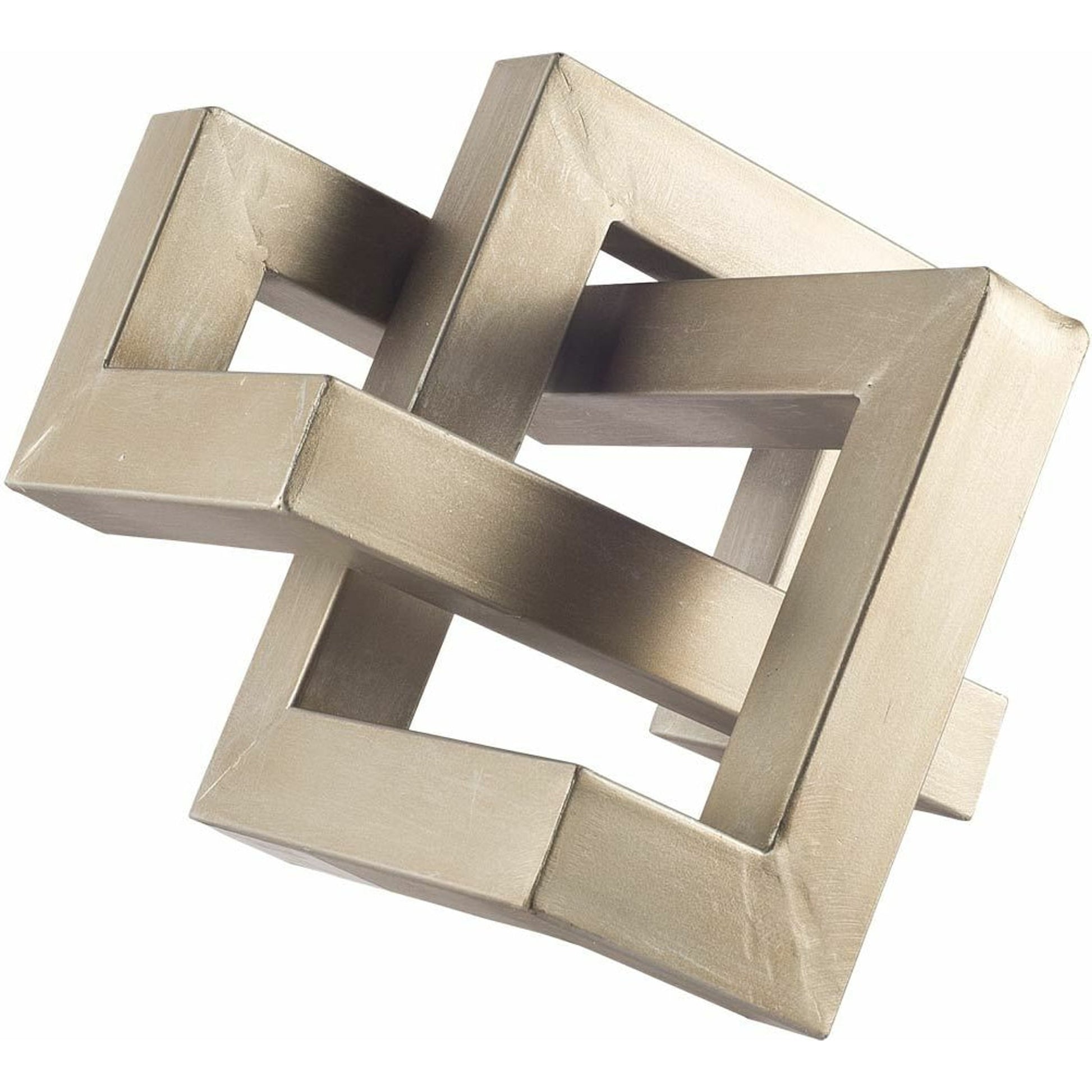 Link Sculpture Decorative Object by Mercana in natural. Made from unique in a modern style.