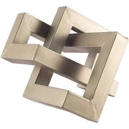 Link Sculpture Decorative Object by Mercana in natural. Made from unique in a modern style.