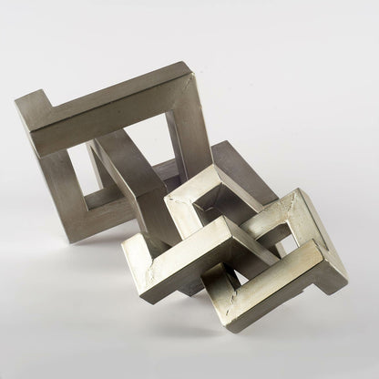 Link Sculpture Decorative Object by Mercana in natural. Made from unique in a modern style.