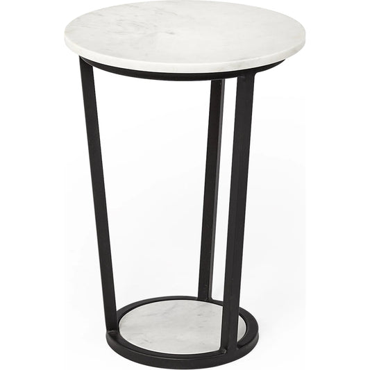Bombola Accent Table by Mercana in white. Made from unique in a modern style.