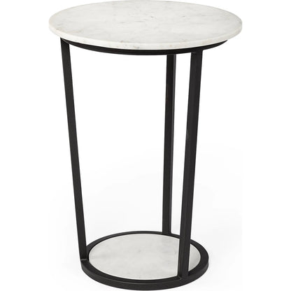 Bombola Accent Table by Mercana in white. Made from unique in a modern style.
