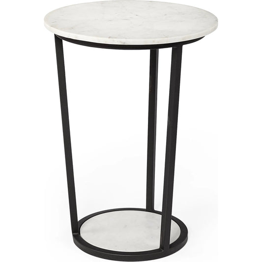Bombola Accent Table by Mercana in white. Made from unique in a modern style.
