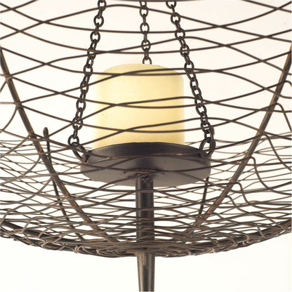 Rihanna I Umbrella Candle Holder Lantern by Mercana in natural. Made from unique in a eclectic & global style.