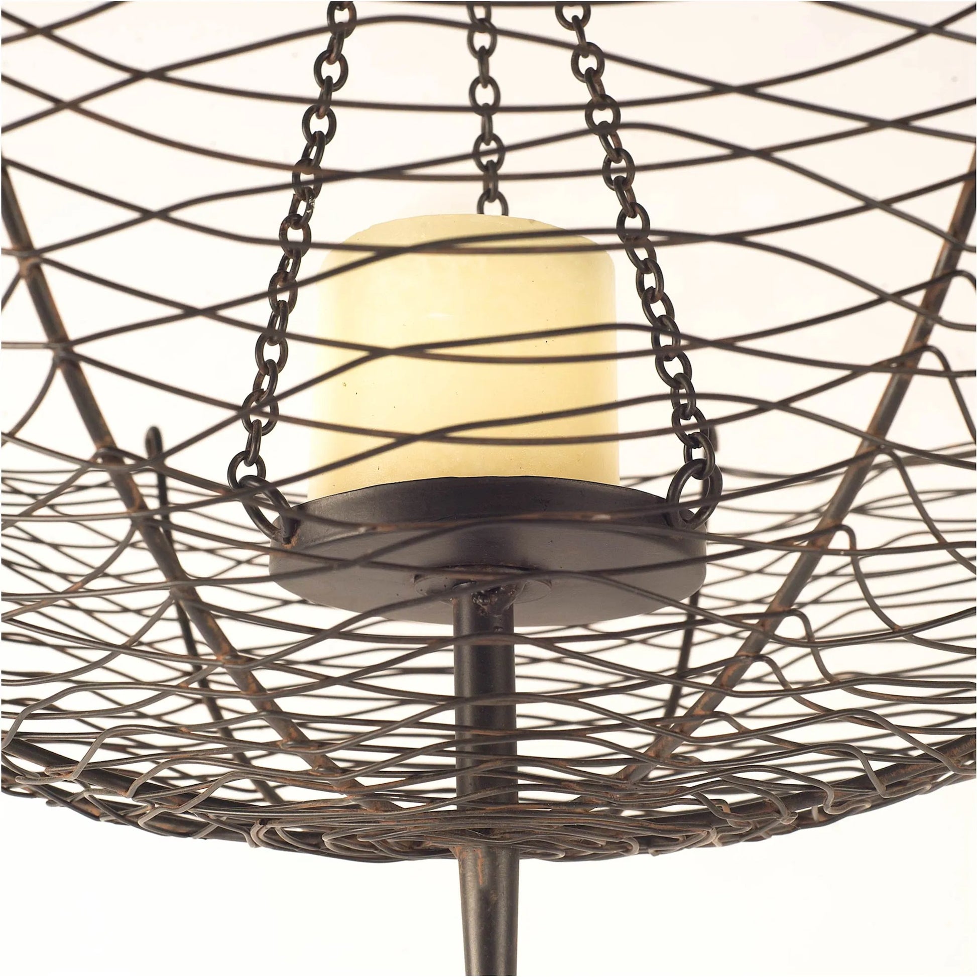 Rihanna I Umbrella Candle Holder Lantern by Mercana in natural. Made from unique in a eclectic & global style.