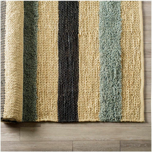 Dolman Hand Woven Rug by Mercana in multi-colored, jute. Made from unique in a unique style.