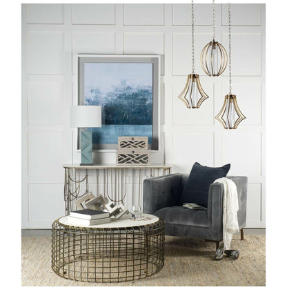 Link Sculpture Decorative Object by Mercana in natural. Made from unique in a modern style.