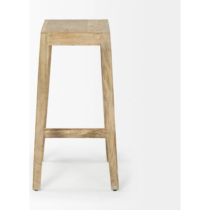 Colony Wood Seat Bar/Counter Stool by Mercana in natural. Made from unique in a modern style.