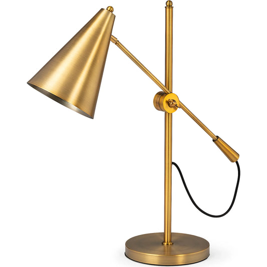 Fragon Table Lamp by Mercana in gold. Made from unique in a modern style.