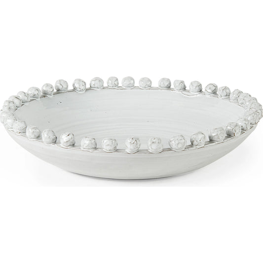 Basin Off- Glazed Decorative Bowl by Mercana in green. Made from ceramic in a eclectic & global style.