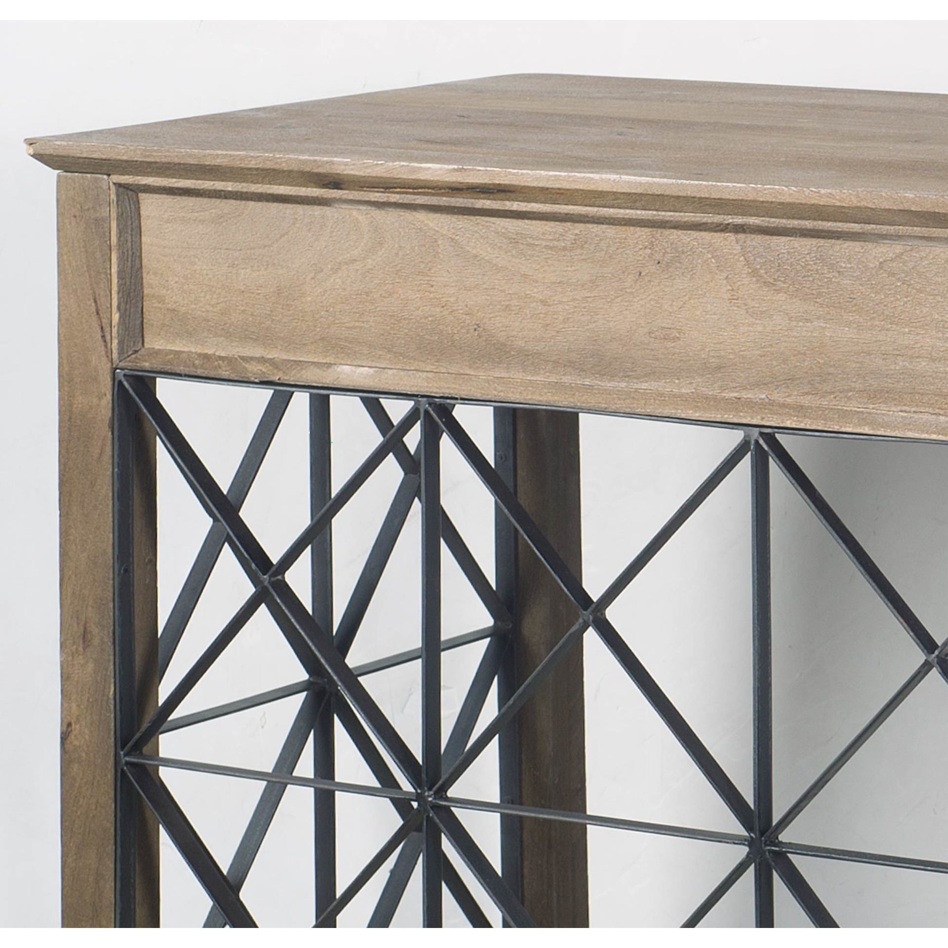 Eldorado Office Desk by Mercana in brown. Made from mango wood in a cottage & farmhouse style.