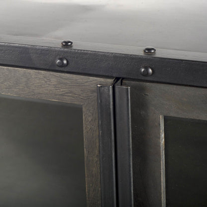 Gehry Sideboard by Mercana in brown. Made from mango wood in a modern style.