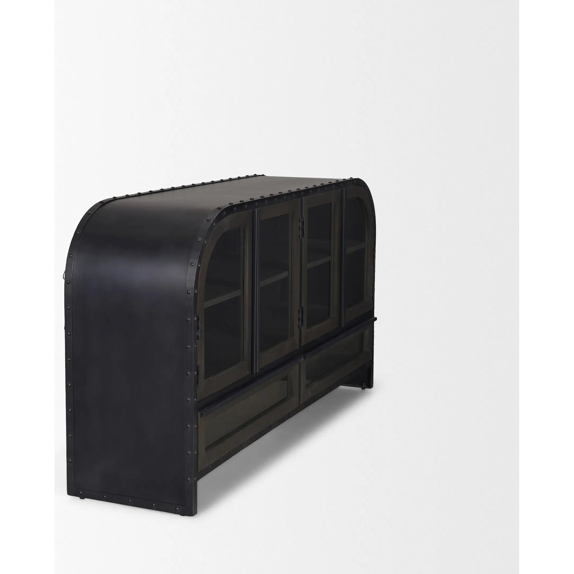 Gehry Sideboard by Mercana in brown. Made from mango wood in a modern style.