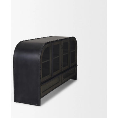 Gehry Sideboard by Mercana in brown. Made from mango wood in a modern style.