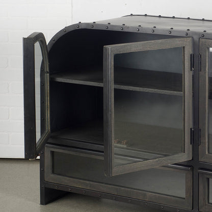 Gehry Sideboard by Mercana in brown. Made from mango wood in a modern style.