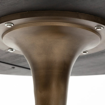 Mcleod Dining Table by Mercana in brown. Made from mango wood in a modern style.