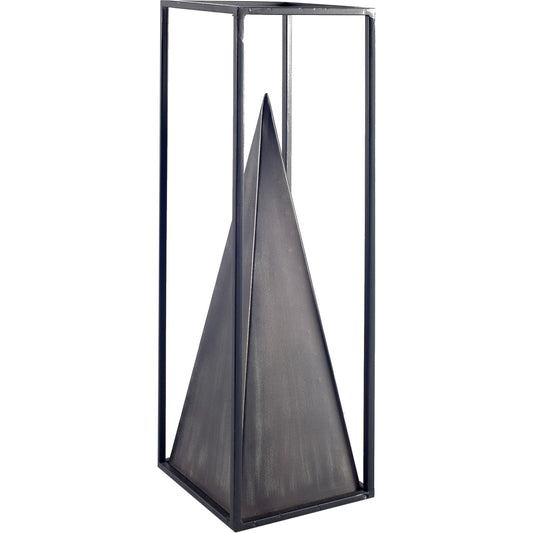 Memphis I Pyramid in a Square by Mercana in black. Made from metal in a eclectic & global style.