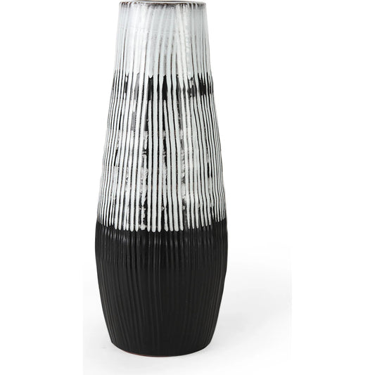 Tanami I Dark Vase by Mercana in dark brown. Made from ceramic in a eclectic & global style.