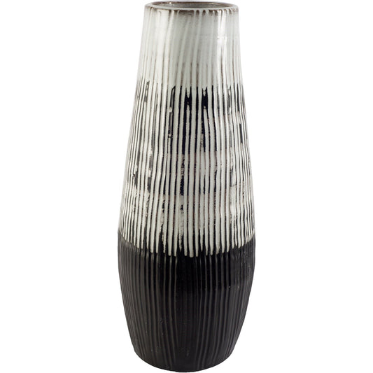 Tanami I Dark Vase by Mercana in dark brown. Made from ceramic in a eclectic & global style.