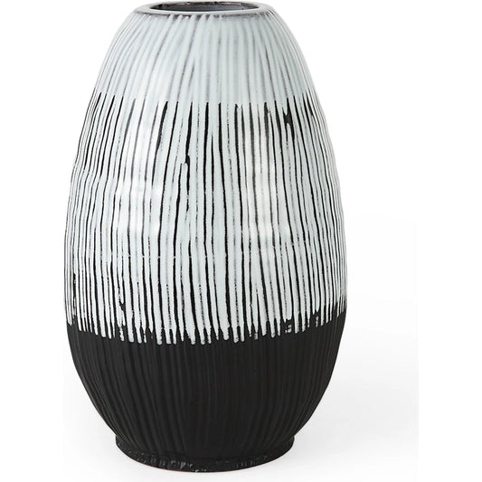 Tanami I Dark Vase by Mercana in dark brown. Made from ceramic in a eclectic & global style.