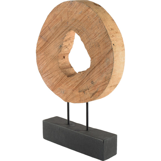 Ironwood I Wooden Circular Object by Mercana in natural. Made from wood, iron in a modern style.