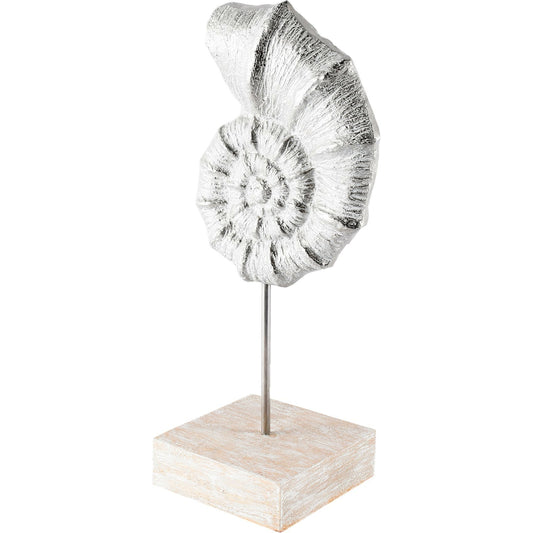Cockle Coastal Iron Sea Shell by Mercana in white iron. Made from unique in a coastal style.