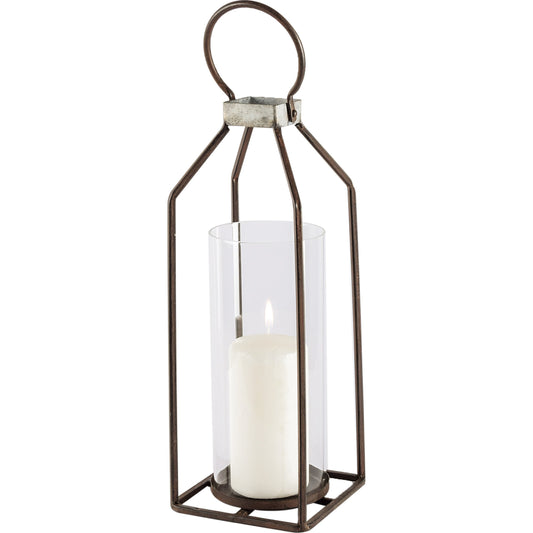 Kingston I Rustic Framed Table Candle Holder by Mercana in rustic metal. Made from unique in a modern style.