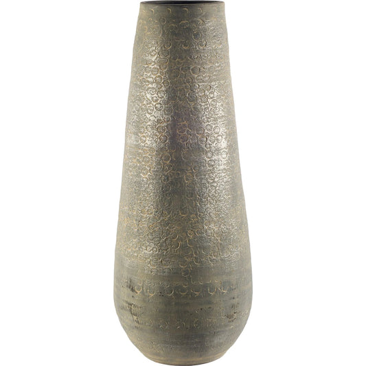 Kalahari II Floor Vase by Mercana in gray. Made from ceramic in a eclectic & global style.