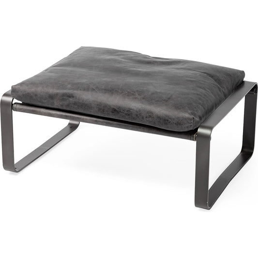 Hornet Ottoman by Mercana. Made from top grain leather in a modern style.