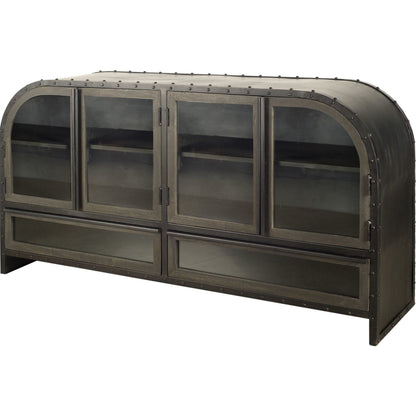 Gehry Sideboard by Mercana in brown. Made from mango wood in a modern style.