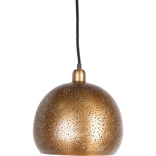 Dalmeny Pendant Light by Mercana in antique brass. Made from metal in a modern style.