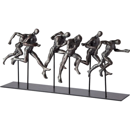 Vangelis II Gray Sprinters by Mercana in silver. Made from resin in a modern style.