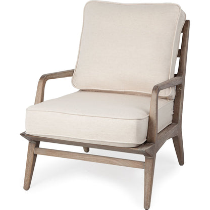 Harman Leather Accent Chair by Mercana. Made from wood, top grain leather in a rustic style.