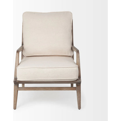 Harman Leather Accent Chair by Mercana. Made from wood, top grain leather in a rustic style.