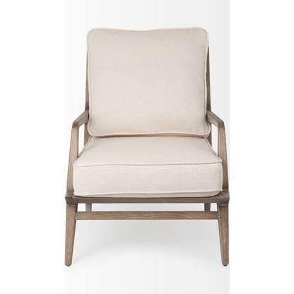 Harman Leather Accent Chair by Mercana. Made from wood, top grain leather in a rustic style.