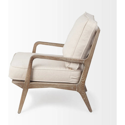 Harman Leather Accent Chair by Mercana. Made from wood, top grain leather in a rustic style.