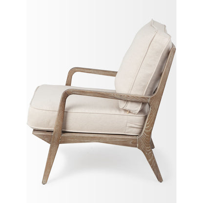 Harman Leather Accent Chair by Mercana. Made from wood, top grain leather in a rustic style.