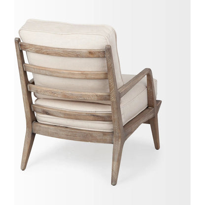 Harman Leather Accent Chair by Mercana. Made from wood, top grain leather in a rustic style.