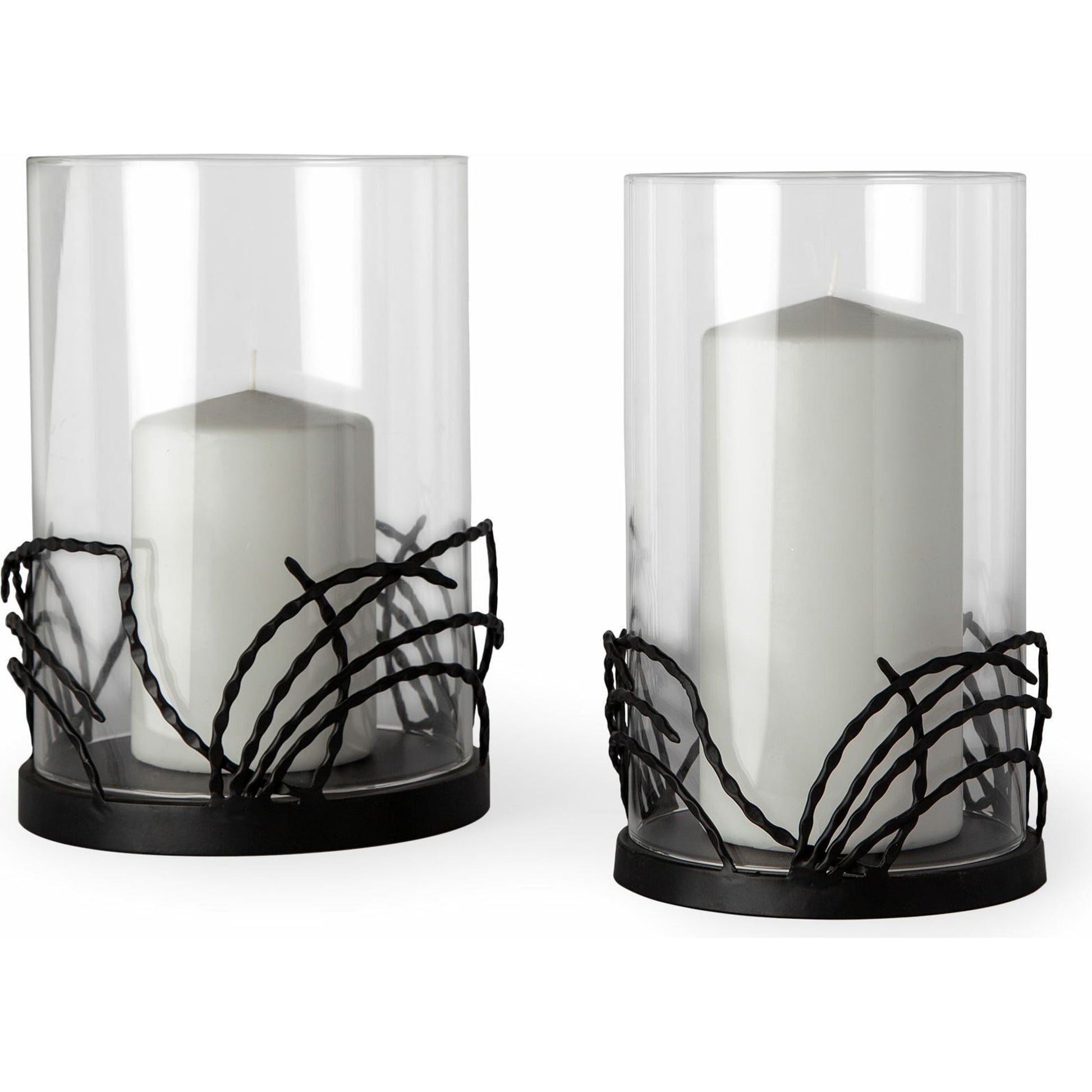 Cutlass I Metal Base Table Candle Holders Set of Two by Mercana in black. Made from unique in a modern style.