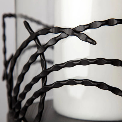 Cutlass I Metal Base Table Candle Holders Set of Two by Mercana in black. Made from unique in a modern style.