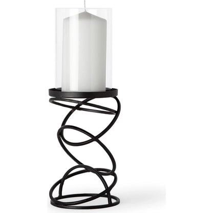 Omega I Metal Stacked Ring Table Candle Holder by Mercana in natural. Made from unique in a modern style.