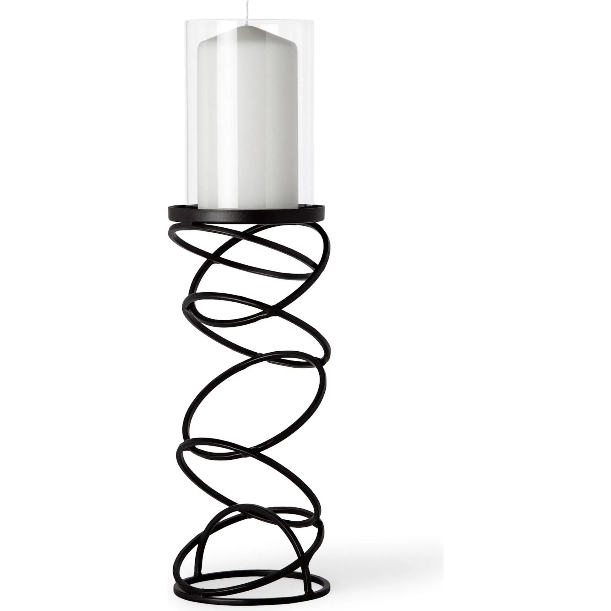 Omega I Metal Stacked Ring Table Candle Holder by Mercana in natural. Made from unique in a modern style.