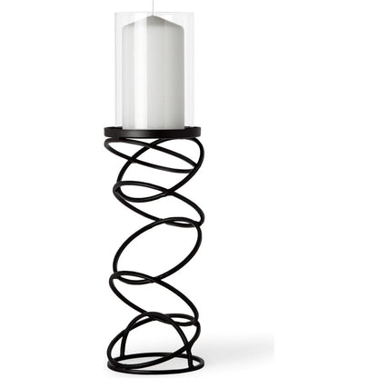 Omega I Metal Stacked Ring Table Candle Holder by Mercana in natural. Made from unique in a modern style.