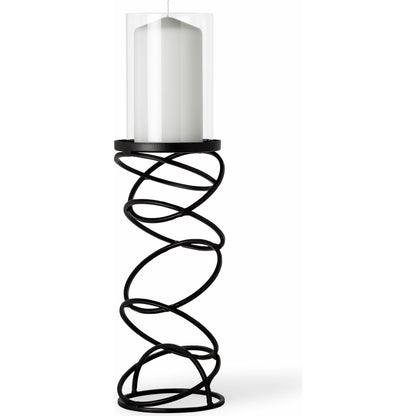 Omega I Metal Stacked Ring Table Candle Holder by Mercana in natural. Made from unique in a modern style.