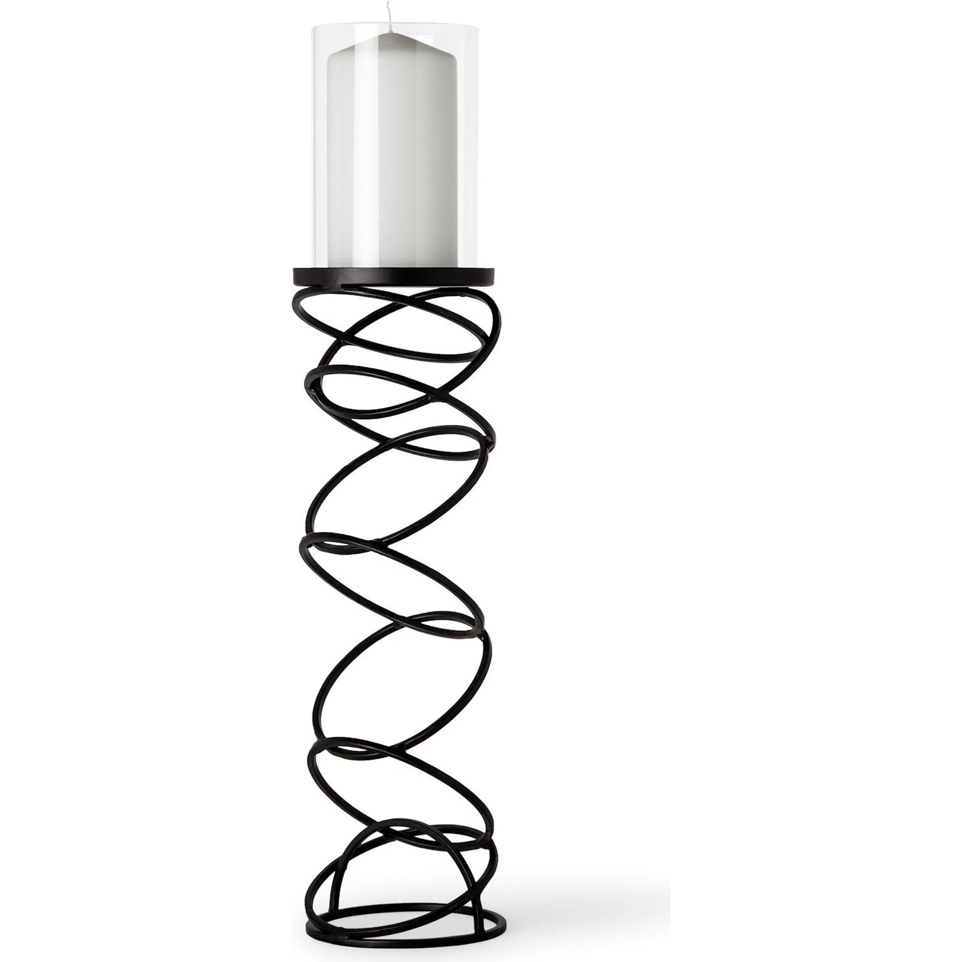 Omega I Metal Stacked Ring Table Candle Holder by Mercana in natural. Made from unique in a modern style.