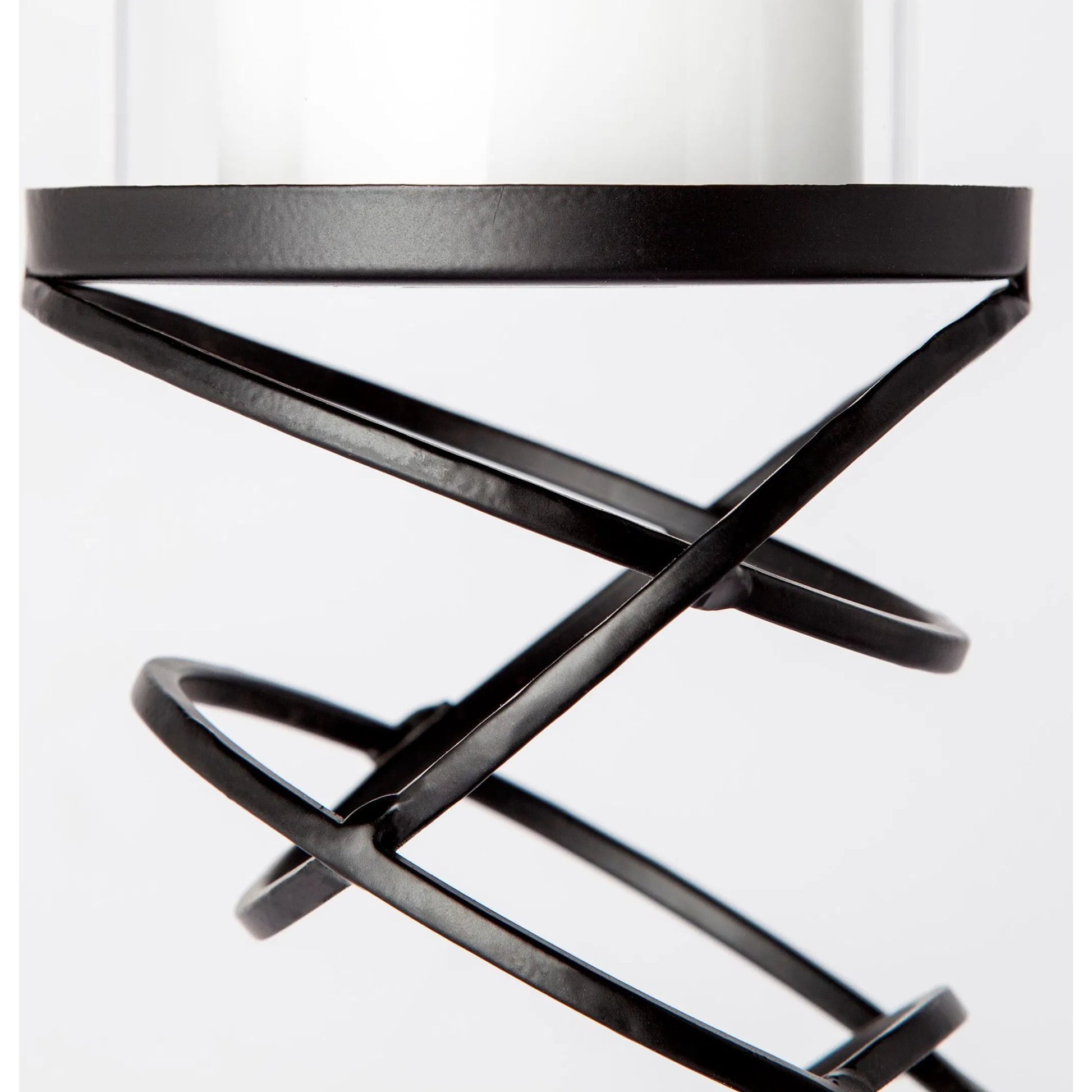 Omega I Metal Stacked Ring Table Candle Holder by Mercana in natural. Made from unique in a modern style.