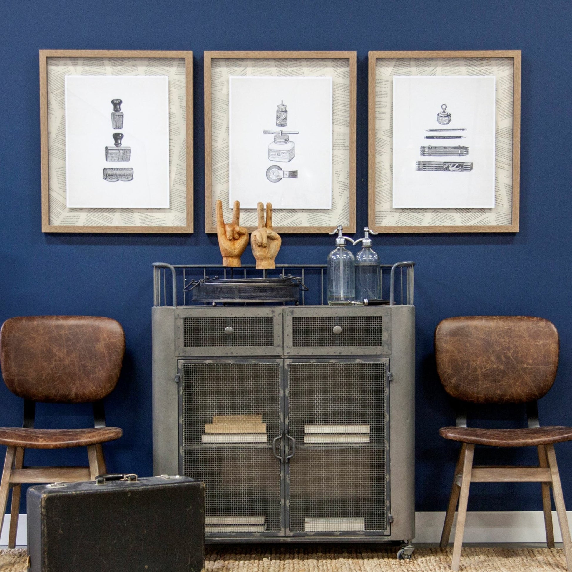 Pacem Wooden Carved Peace Sign Hand by Mercana in natural. Made from unique in a eclectic & global style.