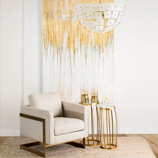Rupert Accent Chair by Mercana in cream. Made from unique in a modern style.