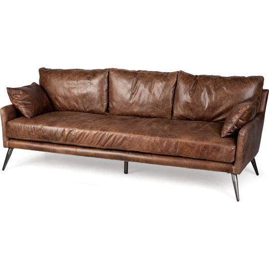 Cochrane Sofa by Mercana in brown. Made from unique in a modern style.