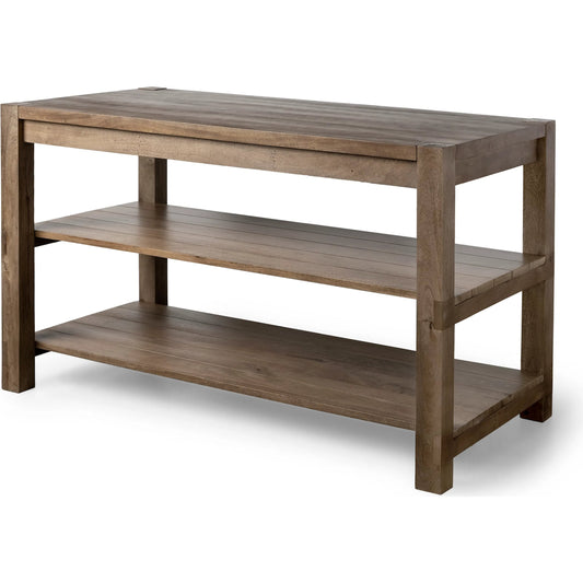 Emeril Kitchen Island by Mercana in natural. Made from unique in a cottage & farmhouse style.